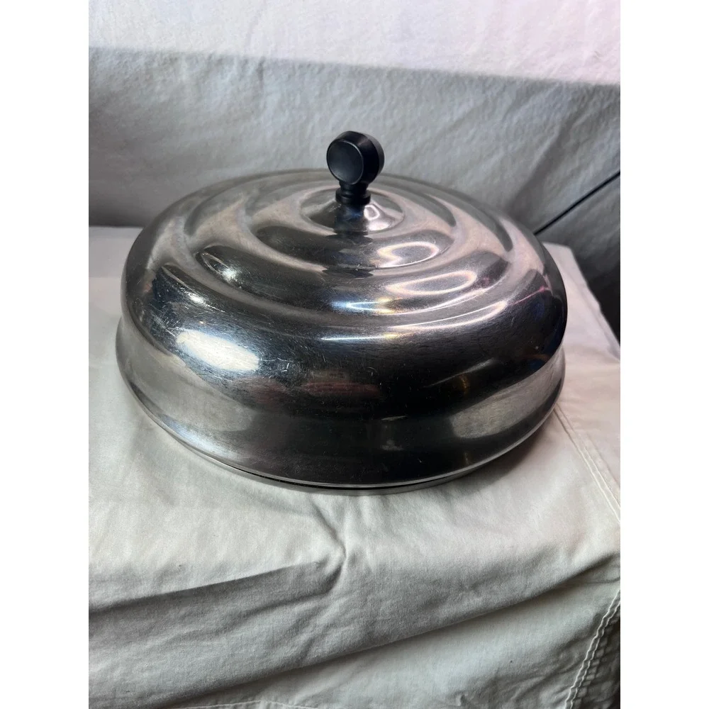 Vintage Farberware 8 Qt Stock Pot Aluminum Clad Stainless Steel with Lid NYC USA